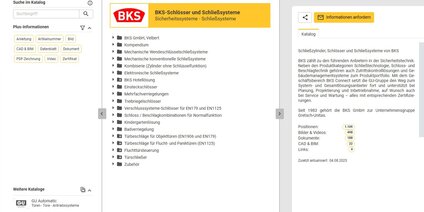 Ausschreiben.de-Portal mit BKS Katalog