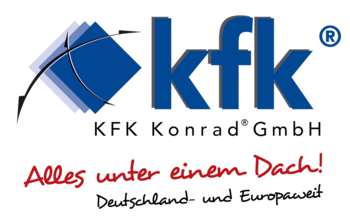 Logo der KFK Konrad GmbH mit Slogan