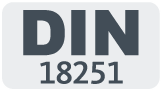 DIN 18251 standardı için piktogram