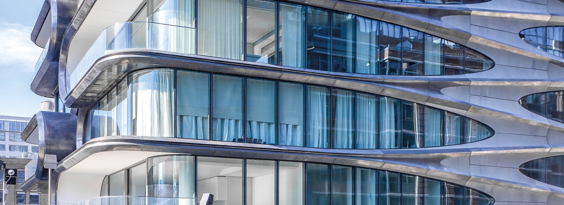 organik cam cephe modern bina