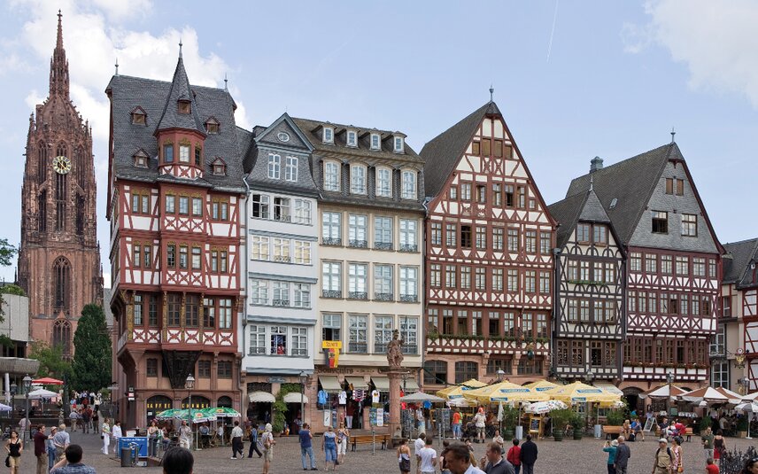 Casas históricas de entramado de madera en Römerberg, Fráncfort