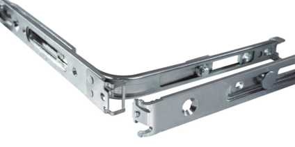 merkezi kilitleme UNI-JET, otomasyona uygun lineer askı detay görünümü