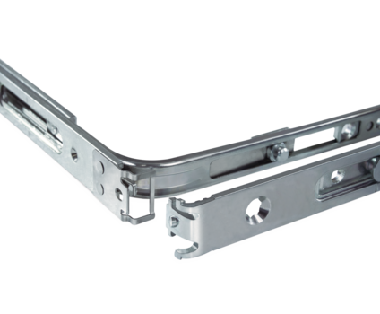 merkezi kilitleme UNI-JET, otomasyona uygun lineer askı detay görünümü