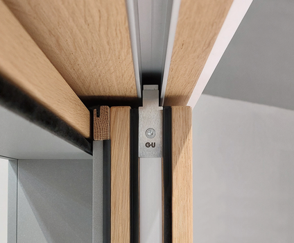 Kaldırmalı sürme eleman ahşap – üst kılavuz rayın detaylı görünümü P 2301