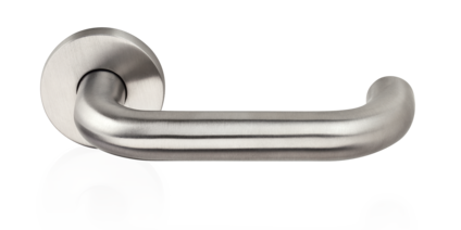 Kolu modeli RONDO – yuvarlak rozetli kapı kolu – yüzey mat paslanmaz çelik