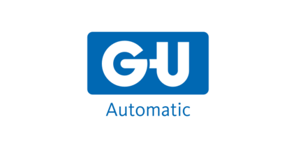 G-U Automatic Firmenlogo blau weiß
