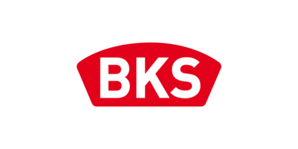BKS Logo in Rot und Weiß