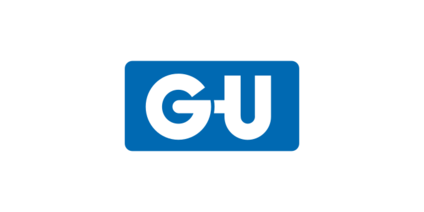 G-U Logo blau weiß Firmenzeichen